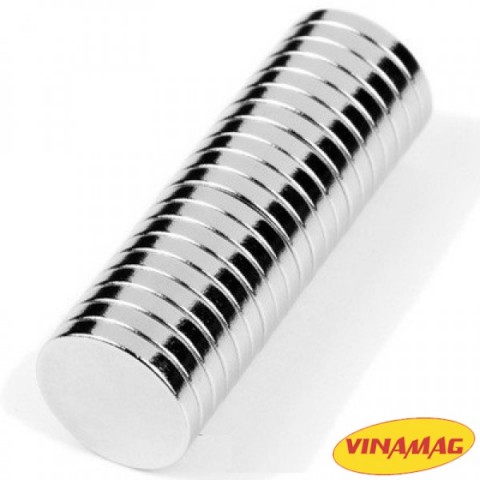 Nam Châm Viên Trắng 14x2mm
