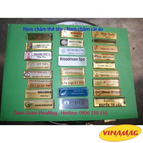 Nam châm đeo thẻ tên, huy hiệu....